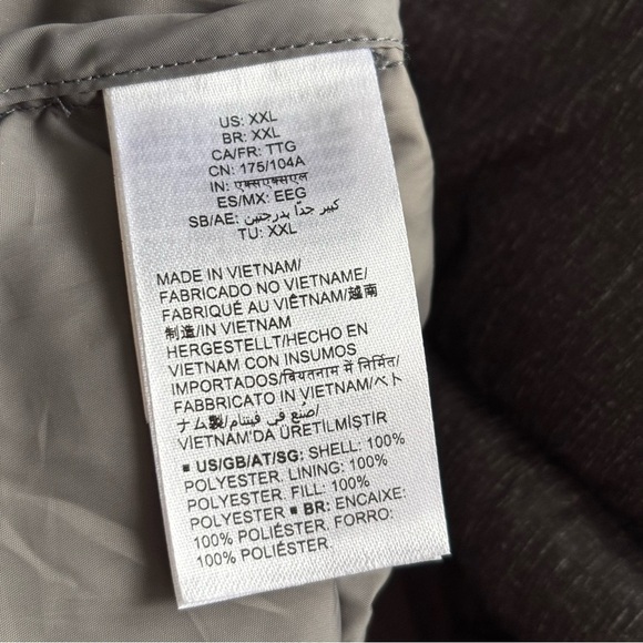 Puffer Jacket Dark Charcoal Gray Size 2X - Picture 5 of 7